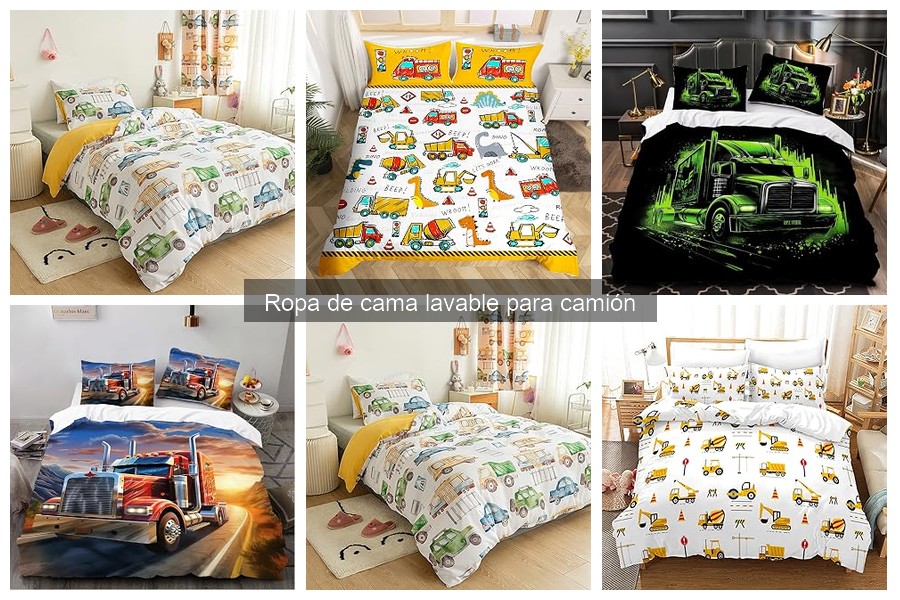 Ropa de cama lavable para camión: beneficios y características