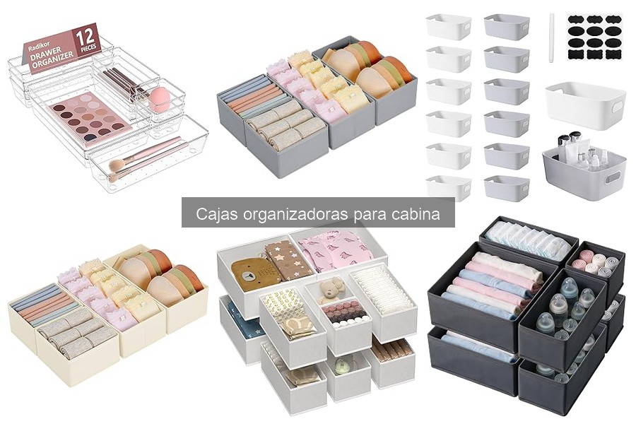 Tipos de cajas organizadoras para cabina: guía y características
