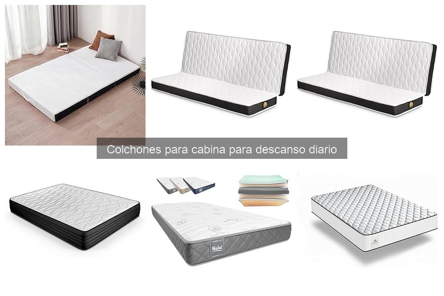 Tipos de colchones para cabina: Guía para el descanso diario