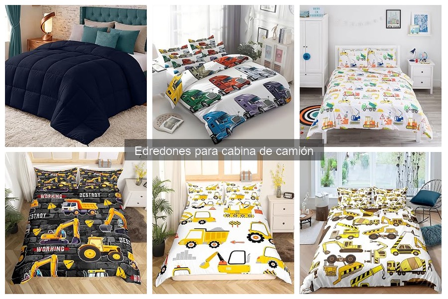 Tipos de edredones para cabina de camión: guía completa