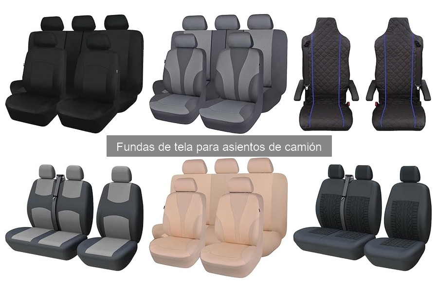 Tipos de fundas de tela para asientos de camión