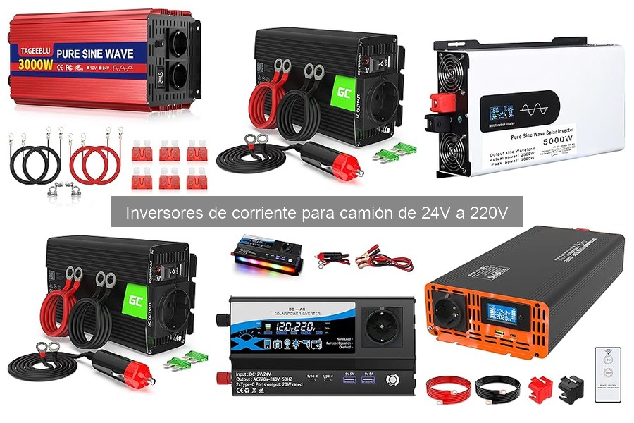 Tipos de inversores de corriente para camión de 24V a 220V