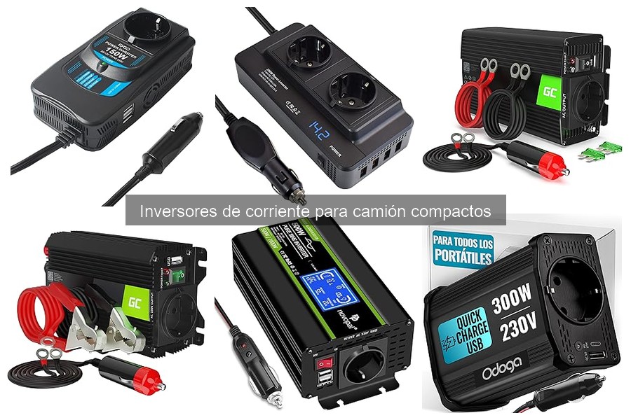Tipos de inversores de corriente para camiones y características