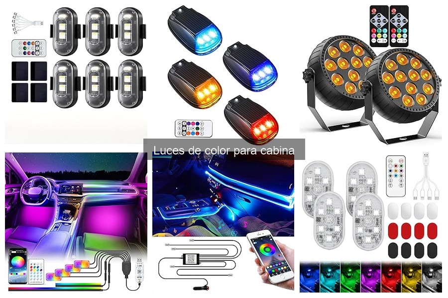 Tipos de luces de color para cabina de camiones