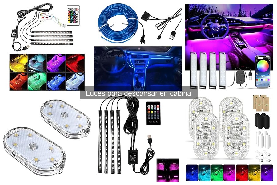 Tipos de luces para la cabina de un camión: LED, fluorescentes y más