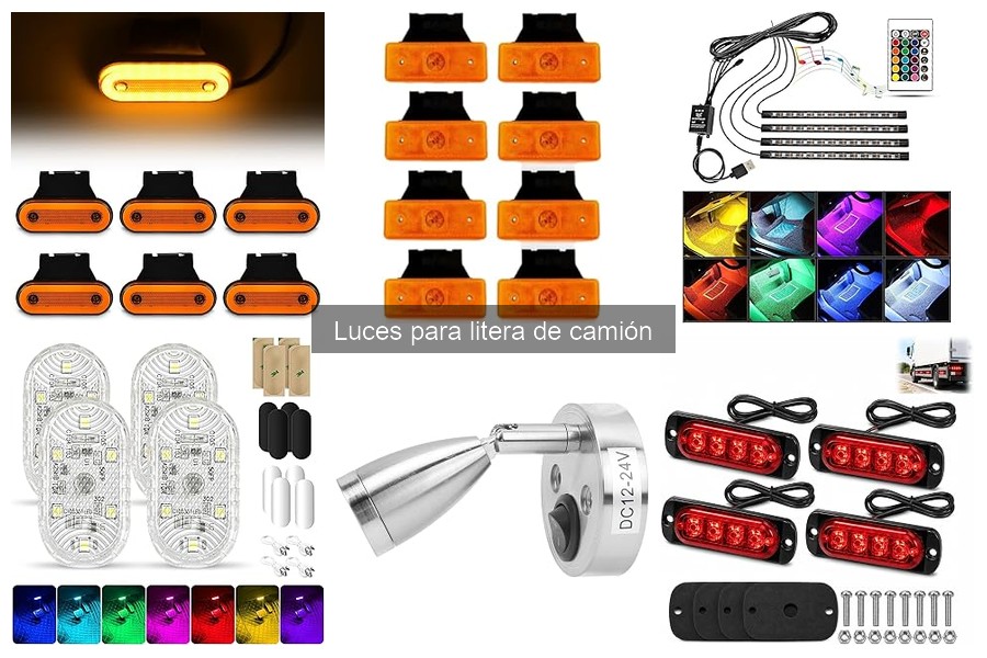 Tipos de luces para litera de camión: LED y más