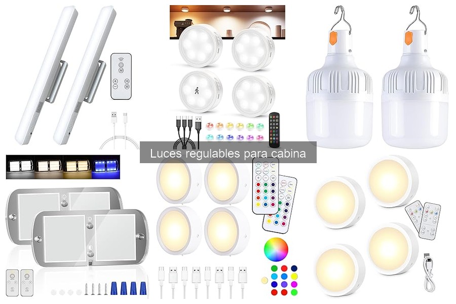 Tipos de luces regulables para cabinas de camiones y furgones