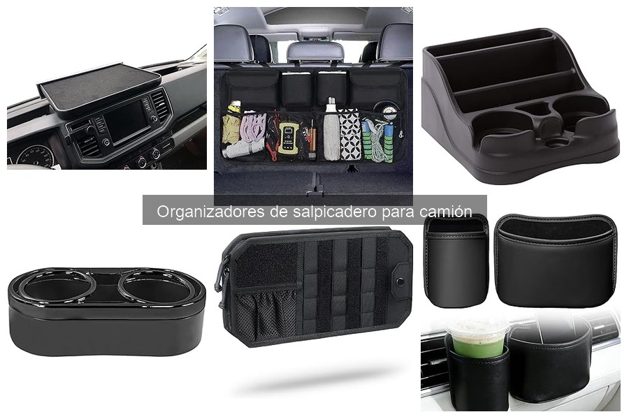 Tipos de organizadores de salpicadero para camiones