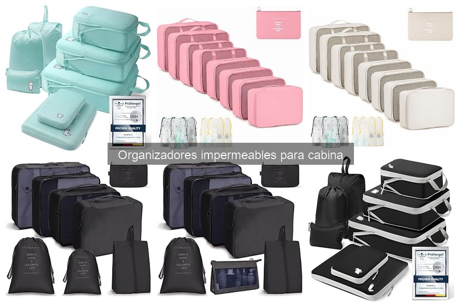 Tipos de organizadores impermeables para cabina: guía completa