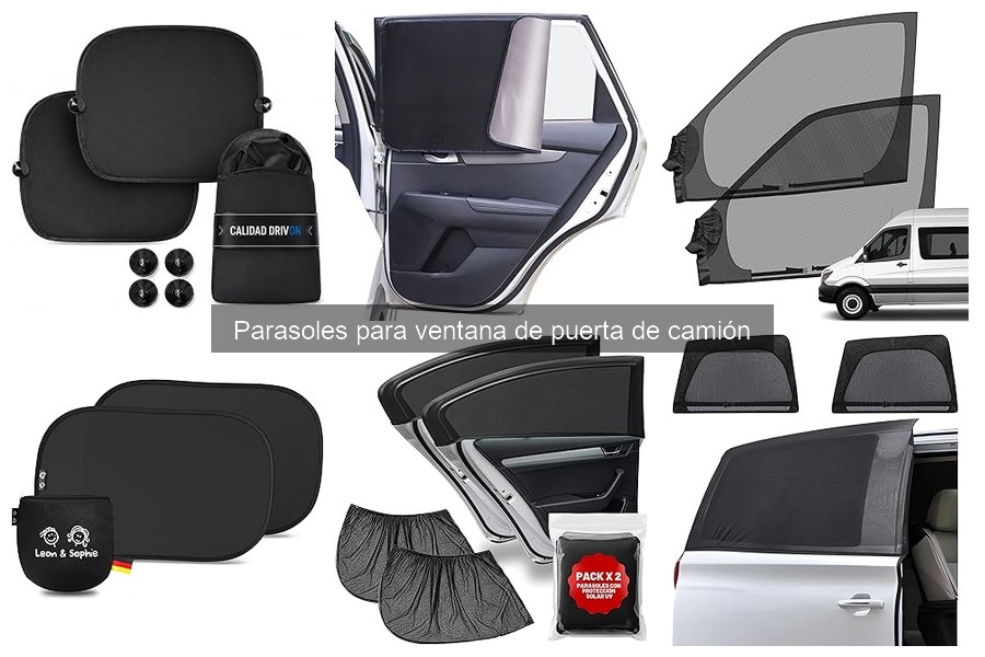 Tipos de parasoles para ventana de puerta de camión