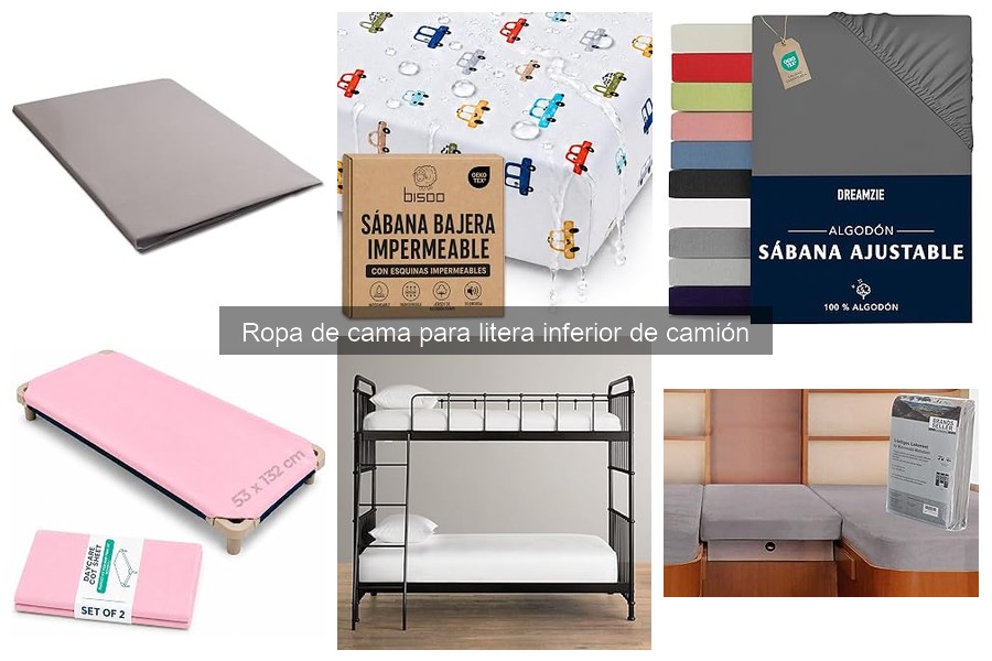 Tipos de Ropa de Cama para Litera Inferior de Camión