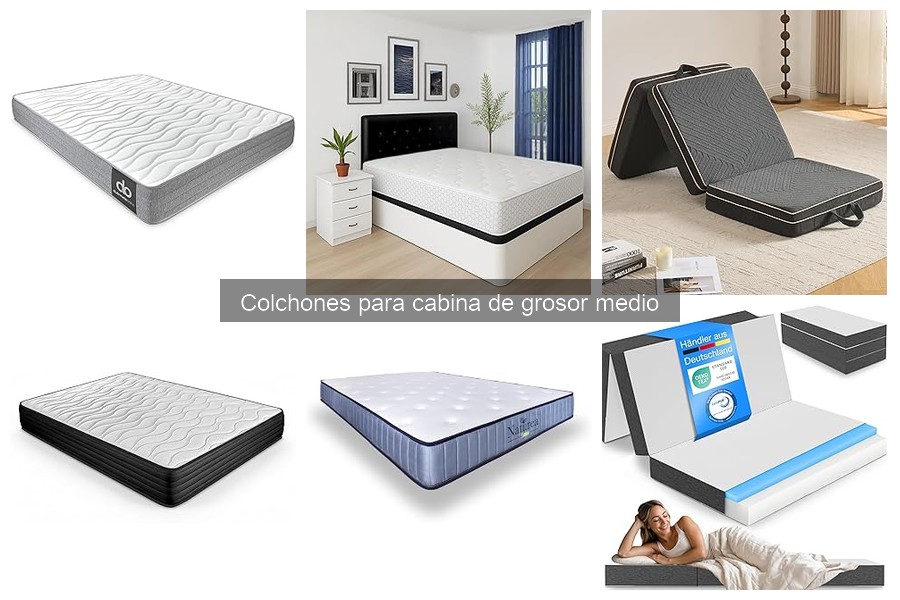 Ventajas y desventajas de colchones de grosor medio para cabinas